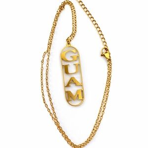 Gold Necklace with GUAM Pendant